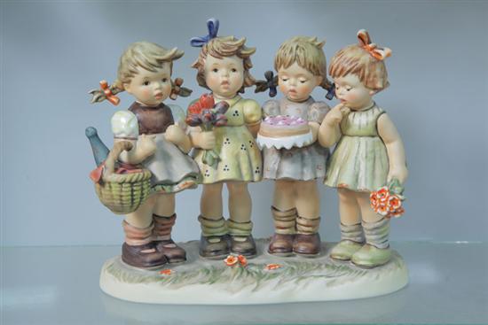 Appraisal: M I HUMMEL FIGURE GROUP ''We Wish You the Best''