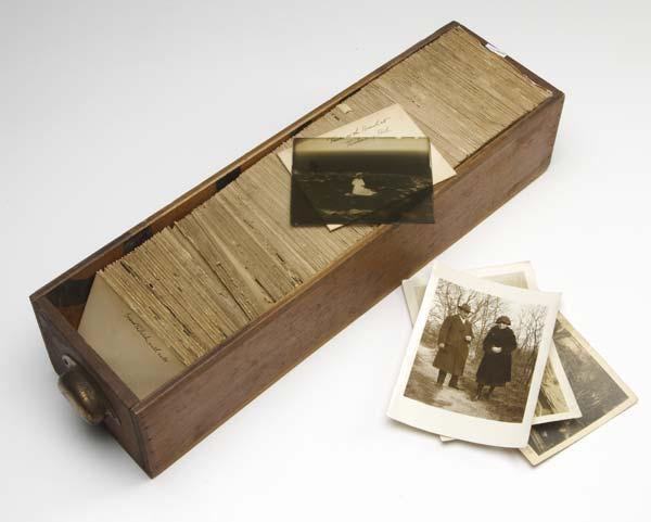 Appraisal: PHOTOGRAPHY LOT Including an early camera two boxes of glass