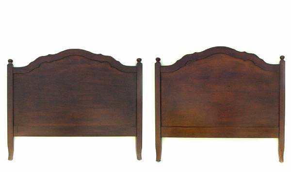 Appraisal: A pair of Italian twin beds height in length ft