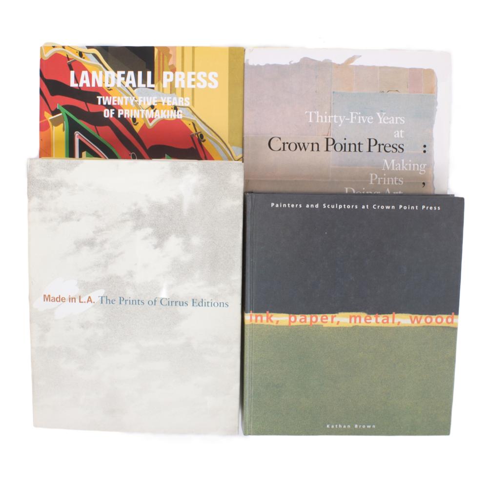 Appraisal: CROWN POINT PRESS CIRRUS EDITIONS LANDFALL PRESS FOUR MONOGRAPH AND