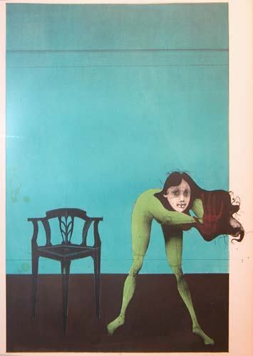 Appraisal: Untitled Woman Reaching Into Space Wunderlich Paul German born lithograph