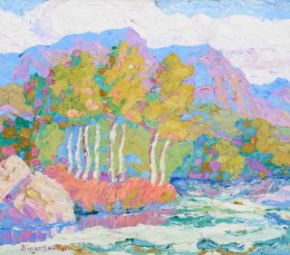 Appraisal: Birger Sandz n - In Logan Canyon Logan Utahoil on