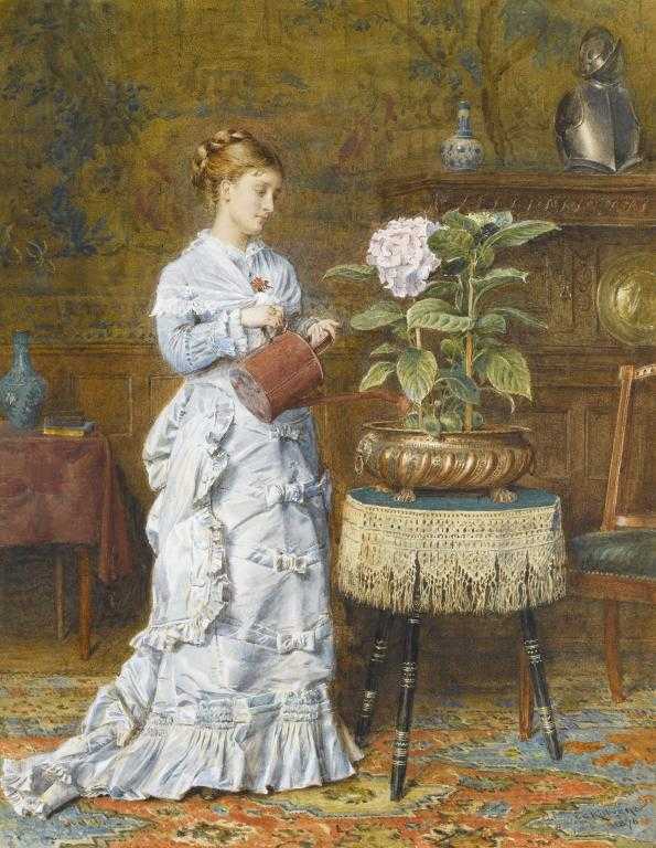 Appraisal: GEORGE GOODWIN KILBURNE RI - A TENDER PLANT signed and