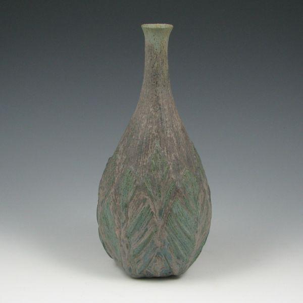 Appraisal: Tim Eberhardt gourd vase in matte glazes Marked Eberhardt with