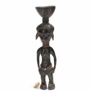 Appraisal: Standing Female Figure possibly Ndebele carved from single piece of