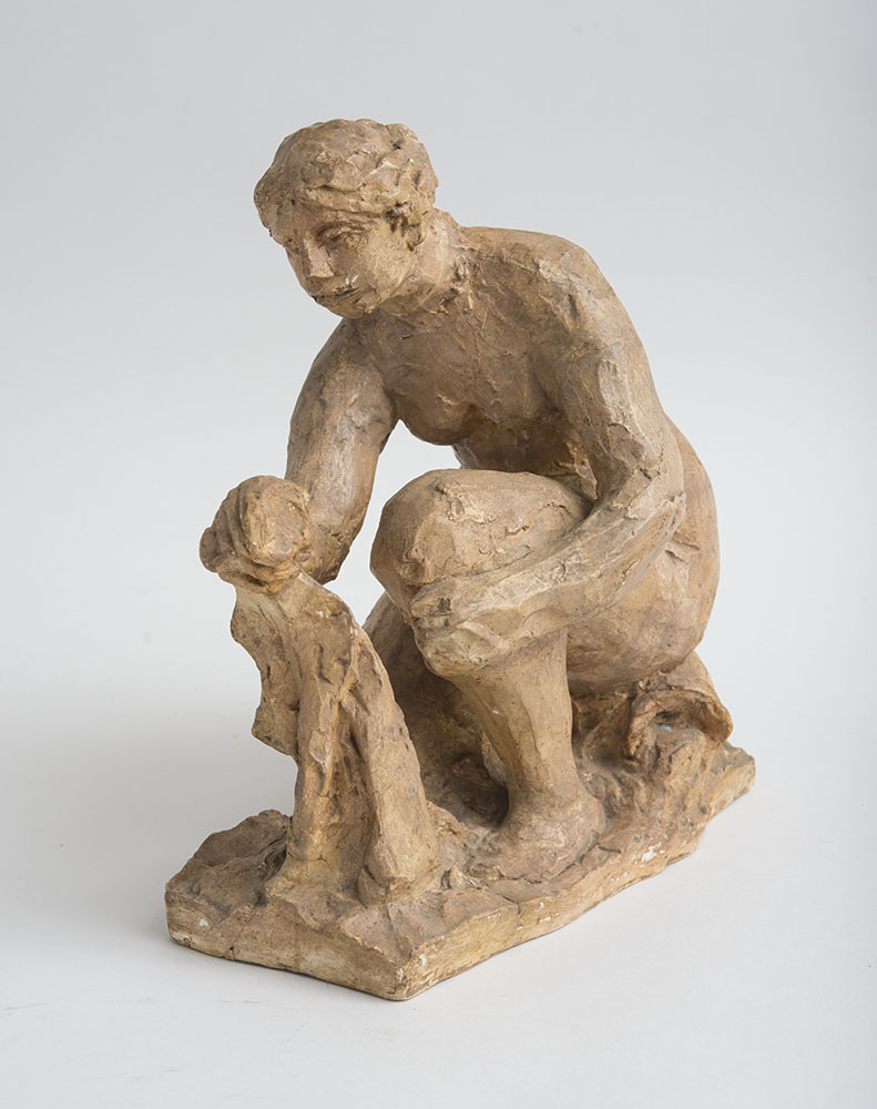 Appraisal: AFTER PIERRE-AUGUSTE RENOIR - PETITE LAVEUSE Plaster with patina inscribed