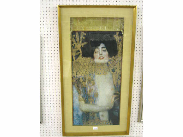 Appraisal: Gustav Klint Art Nouveau Print of a Lady