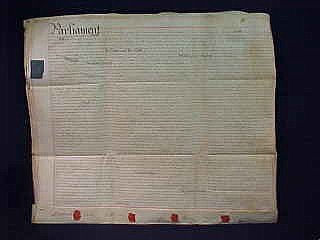 Appraisal: Indenture dated February in the reign of George III names