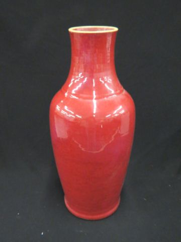 Appraisal: Large Sang de Boeuf Chinese Pottery Vase tall