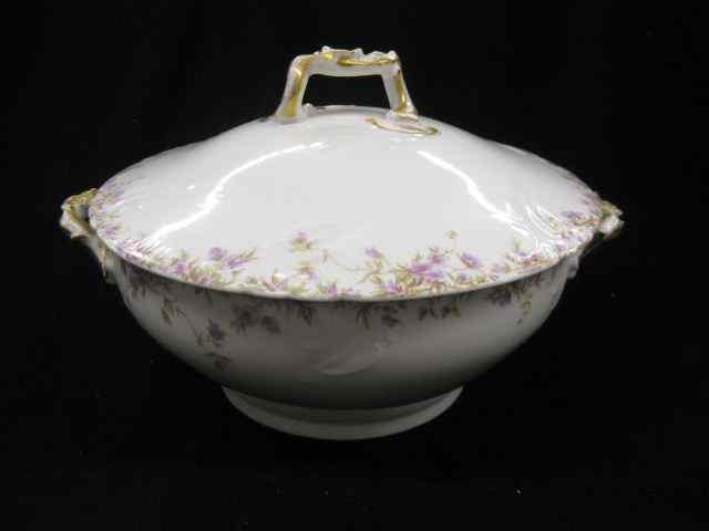 Appraisal: Haviland Limoges Porcelain Soup Tureen floral '' excellent