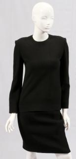 Appraisal: AURORA RUFFOLO CHRISTIAN RUPERT BLACK SKIRT SUIT AURORA RUFFOLO CHRISTIAN