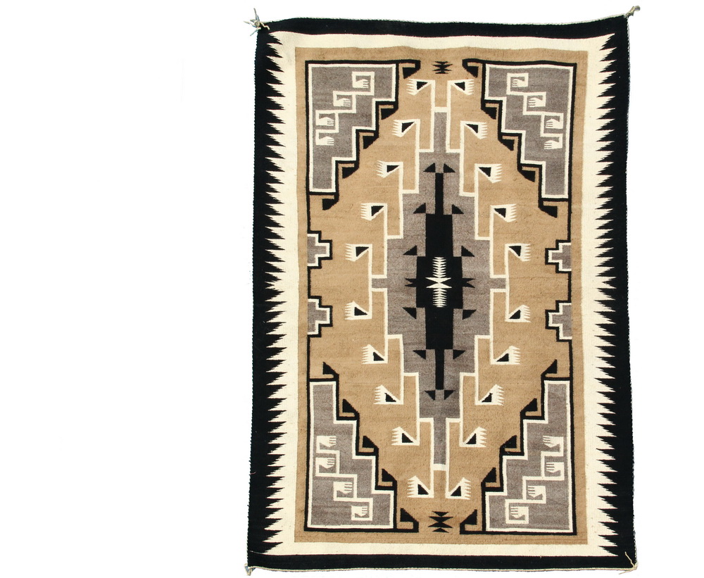 Appraisal: NATIVE AMERICAN RUG - X - Navajo Two Grey Hills