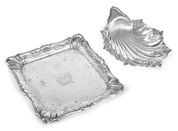 Appraisal: TWO STERLING SILVER DISHES attributed to NAME and Walker and