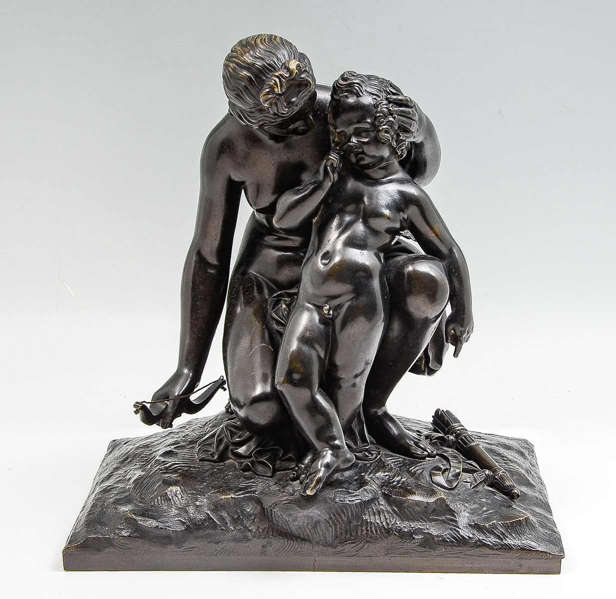 Appraisal: FINE TH CENTURY FRENCH BRONZE MOTHER AND CHILD GROUPING Possibly