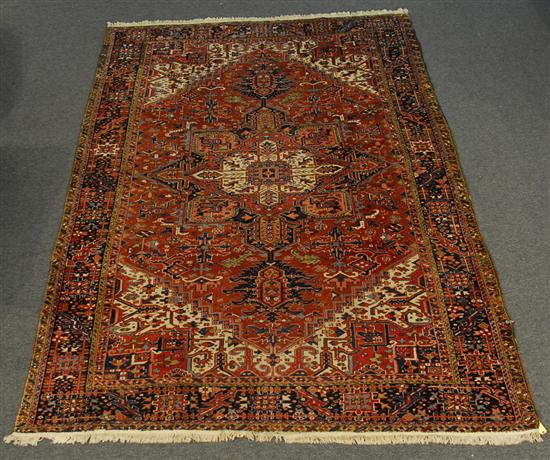 Appraisal: HERIZ CARPET Persia circa feet x feet inches