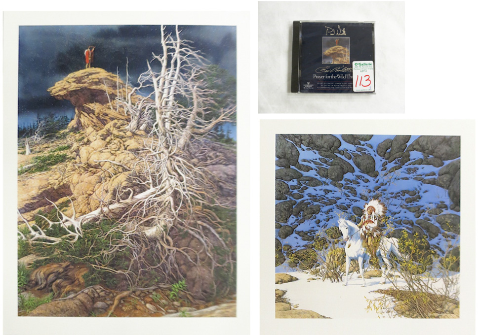 Appraisal: BEV DOOLITTLE TWO OFFSET LITHOGRAPHS AND CD California born Eagle