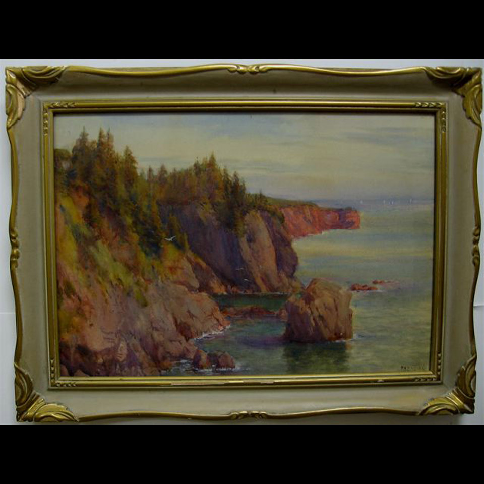 Appraisal: FREDERICK HENRY BRIGDEN - CANADIAN COASTAL VIEW WATERCOLOUR SIGNED LOWER