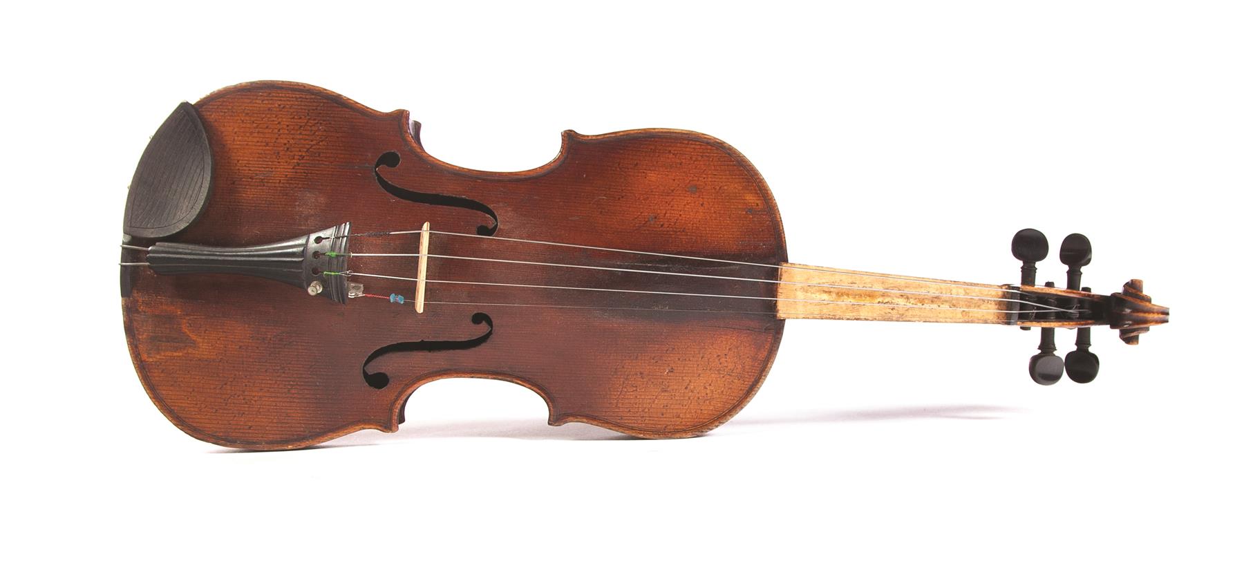 Appraisal: GERMAN VIOLIN WITH HARD CASE Ca Distressed wear to body