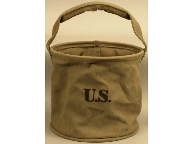 Appraisal: US marked canvas horse feeder bag in very good overall