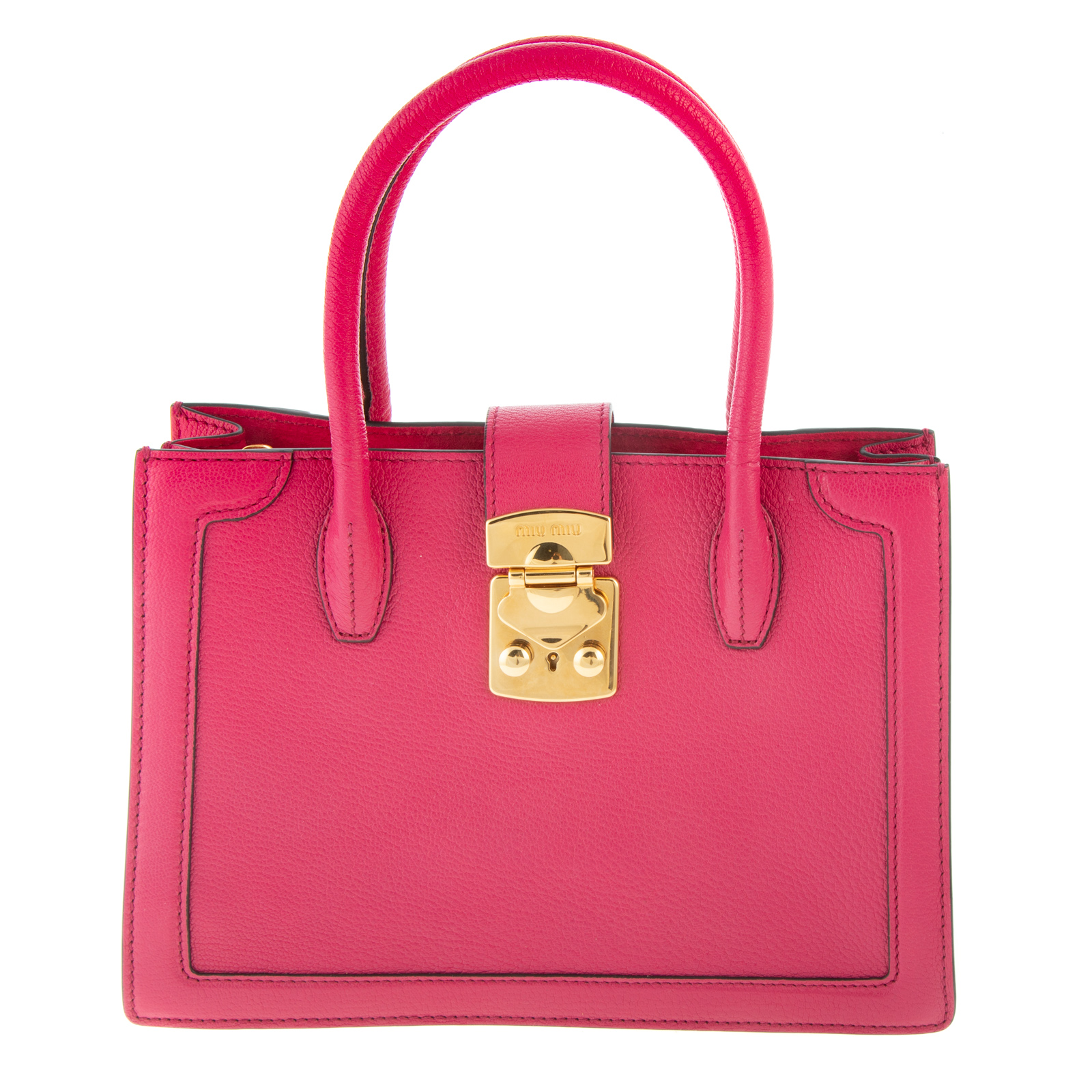 Appraisal: A MIU MIU CONFIDENTIAL TOTE A pink leather Miu Miu