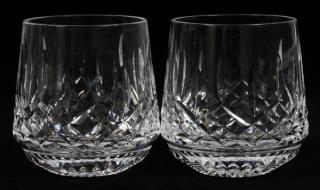 Appraisal: WATERFORD CUT CRYSTAL OLD FASHIONED LISMORE PCS WATERFORD CUT CRYSTAL