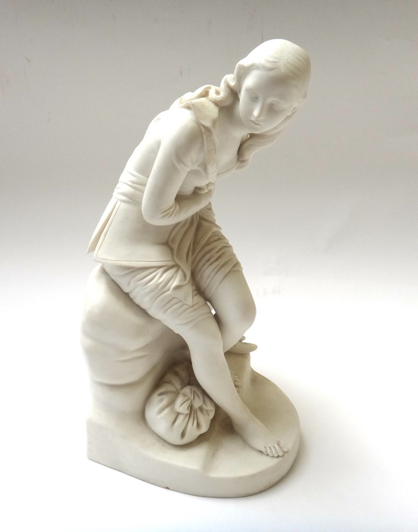 Appraisal: A Minton parian figure 'Dorothea' by John Bell diamond registration