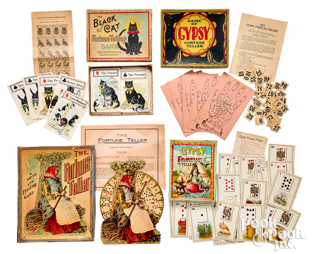 Appraisal: Four fortune telling games ca Four fortune telling games ca