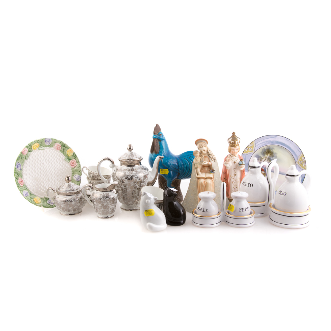 Appraisal: Assorted porcelain and glass articles including Richard Ginori -piece tea