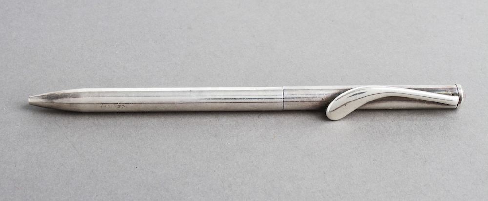 Appraisal: Elsa Peretti for Tiffany Co Silver Ballpoint Pen Elsa Peretti