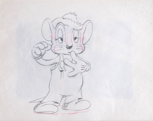 Appraisal: Disney studios production drawing from The Country Cousin depicting Abner