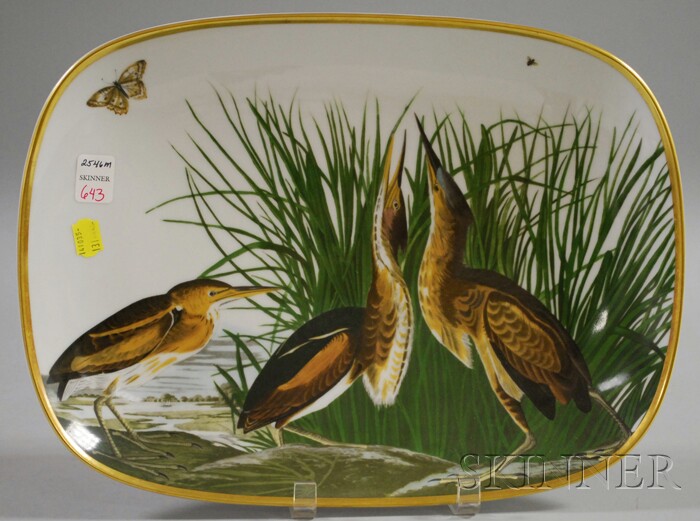 Appraisal: Rosenthal Audubon Porcelain Least Bittern Platter from Birds of America