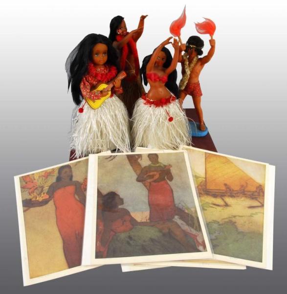 Appraisal: Large Lot of Hawaii Memorabilia Description Includes four dolls and