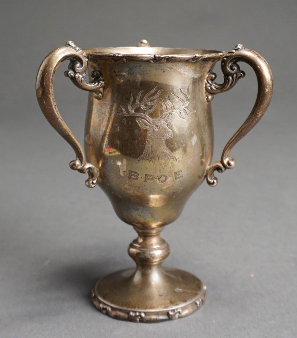 Appraisal: Reed Barton Sterling Silver 'Hunting' Trophy Loving Cup H in