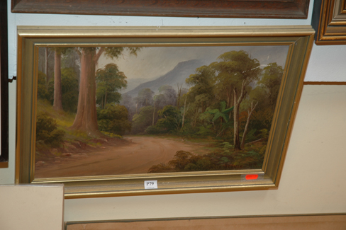 Appraisal: ARNOLD JARRIS BUSH TRACK OIL ON BOARD