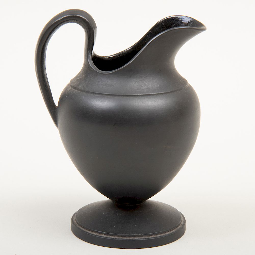 Appraisal: Wedgwood Black Basalt Jug Impressed lowercase mark in high Label