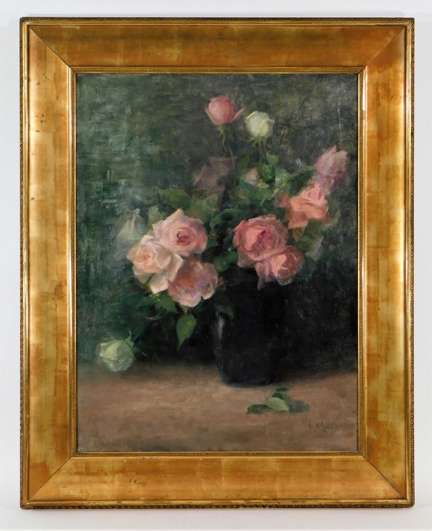 Appraisal: LAURA WILSON LUCE O C STILL LIFE PAINTING OF ROSES