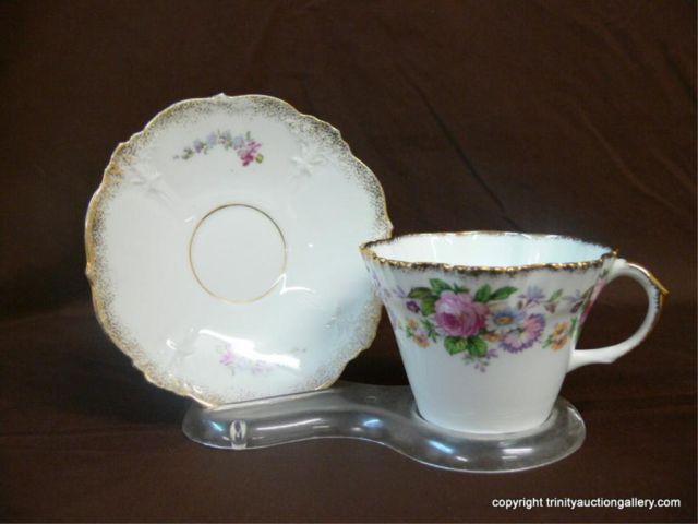 Appraisal: Salisbury England - Bone China Cup Saucer Collectible - Marked