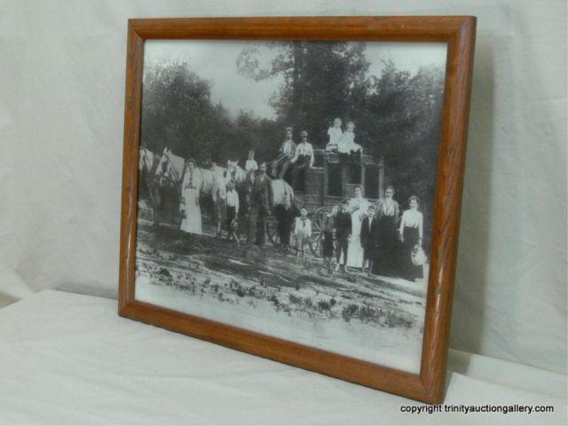 Appraisal: Print of Families with a Stage Coach - Old Look