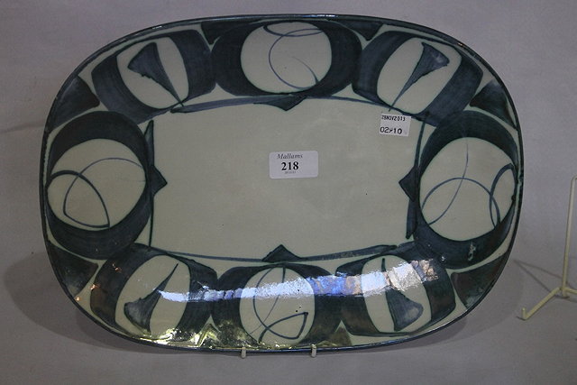 Appraisal: AN ALDERMARSTON OVAL POTTER DISH by Edgar Campden cm across