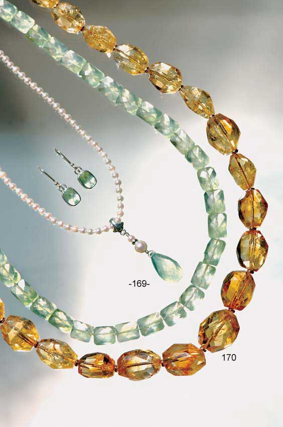 Appraisal: PREHNITE JEWELRY SUITE Australia Japan This unique jewelry suite features