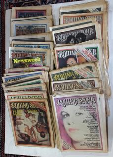 Appraisal: lot of Collection of 's Rolling Stone magazines features include