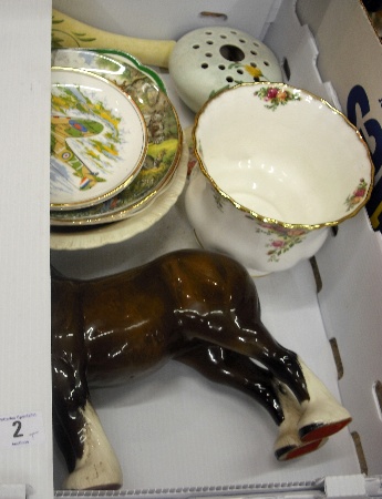 Appraisal: Collection of Various Pottery comprising Beswick Burnham Beauty ear broke