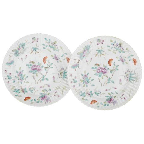 Appraisal: A Famille Rose Chrysanthemum Dish th Century Each in the