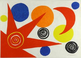 Appraisal: Print Alexander Calder Alexander Calder American - Untitled Red Sun