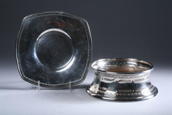 Appraisal: TWO PIECES AMERICAN STERLING SILVER HOLLOWWARE Including a Frank M