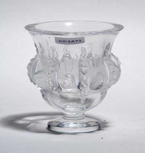 Appraisal: VASE Lalique end of the th century Colourless glass with