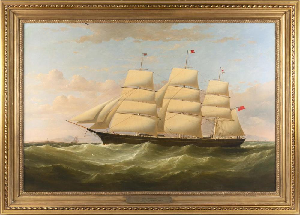 Appraisal: SAMUEL WALTERS BRITAIN - MEDIUM CLIPPER SHIP ADELAIDE APPROACHING LIVERPOOL