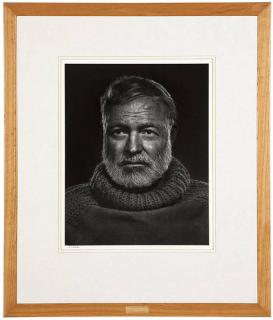 Appraisal: Yousuf Karsh ''Ernest Hemingway'' signed in ink on the mount