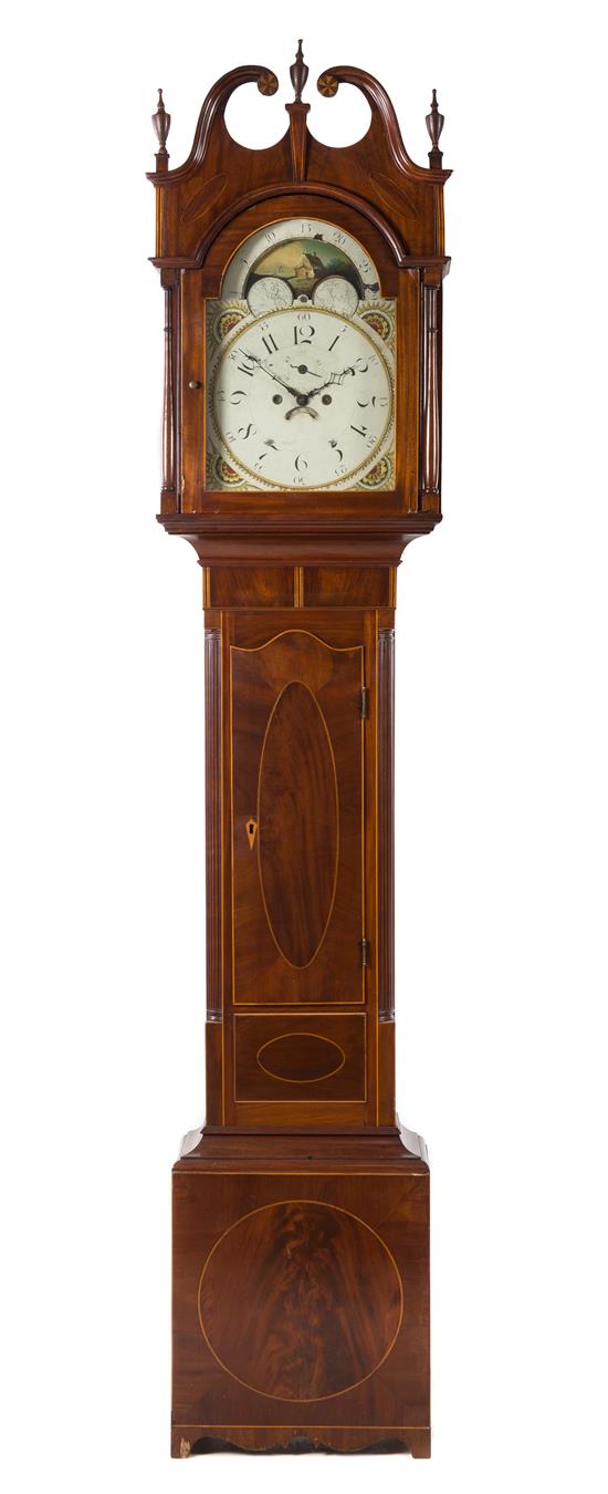 Appraisal: Sale Lot A George III Mahogany Tall Case Clock th