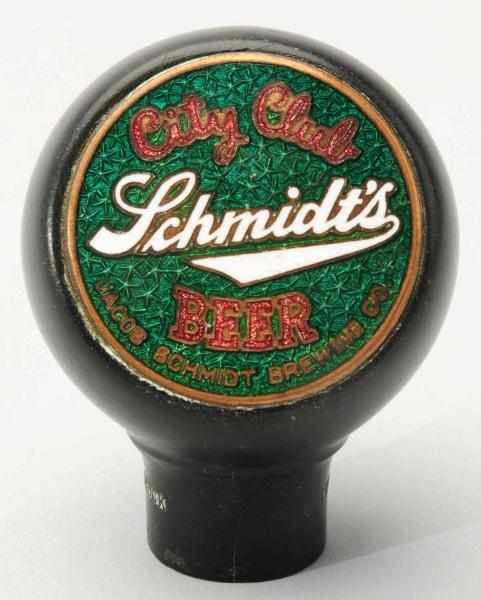 Appraisal: Schmidt's City Club Beer Tap Knob Jacob Schmidt Brewing Company